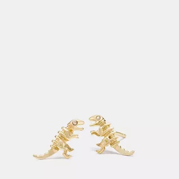 Coach Mini Demi Fine Rexy Stud Earrings - Picture 1 of 8